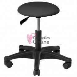 Scaun pentru salon cu baza de plastic, model AM 312 negru, art ACP 126070